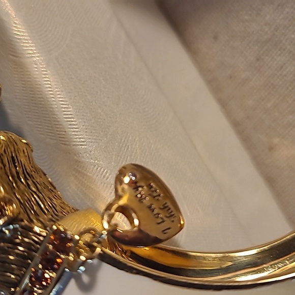 Bracelet Cuff Bangle Shih Tzu Dog Puppy BRADFORD Exchange Swarovski - Picture 10 of 12